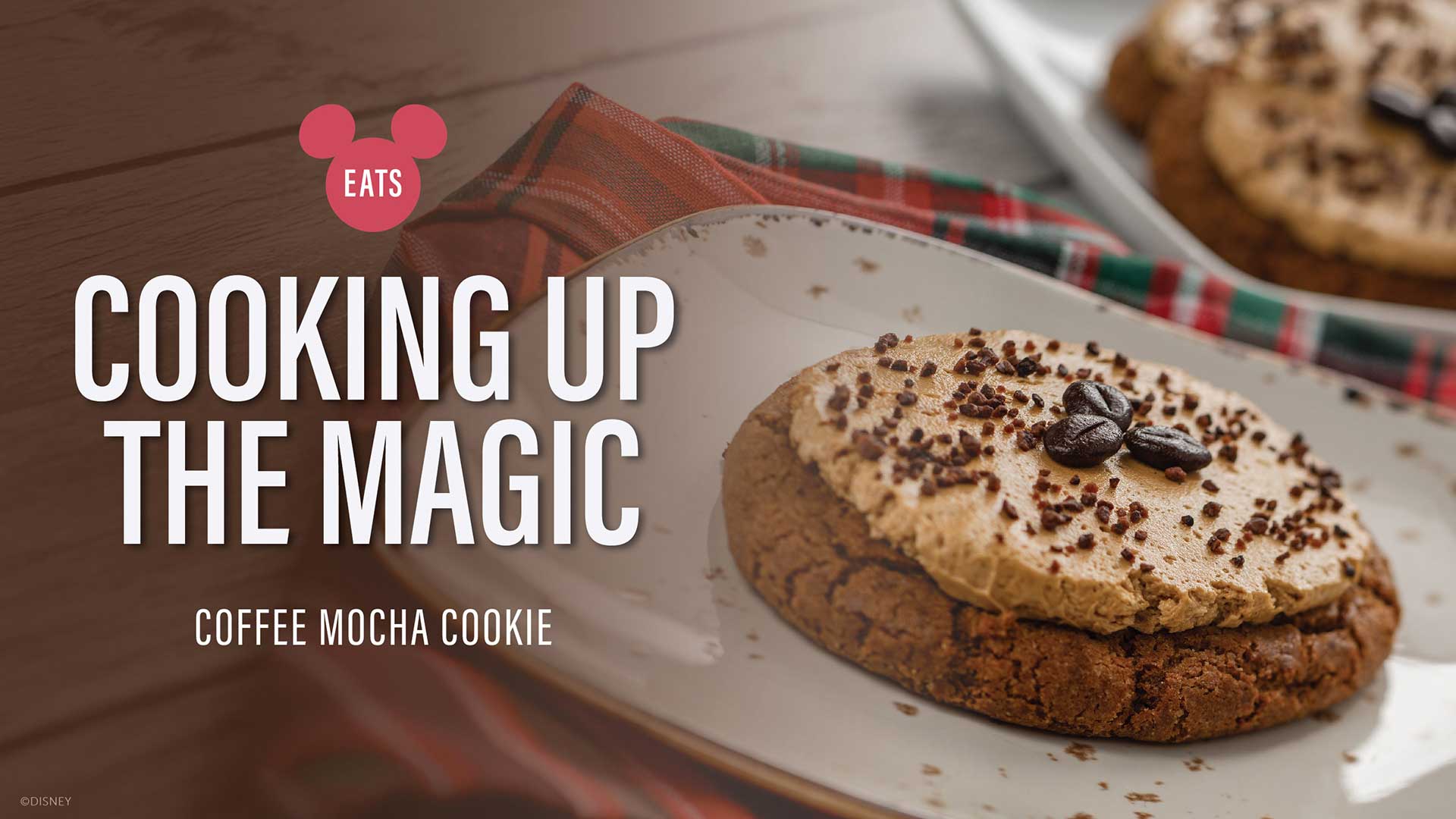 Disney Recipes Coffee Mocha Cookie for National Cookie Day